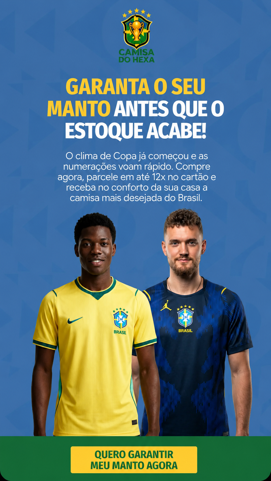 Garanta seu manto antes que o estoque acabe